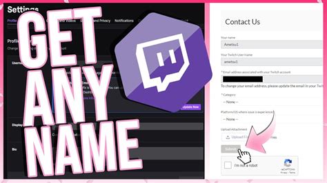 How To Change Your Twitch Name In 2021 Youtube