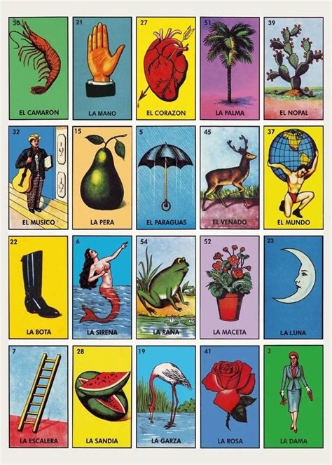 Loteria Mexicana Imprimible Archivo Tablas X O X