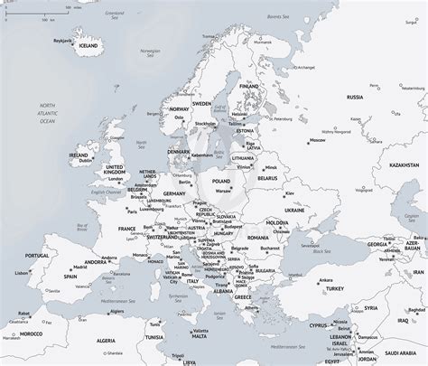 Political Map Of Western Europe