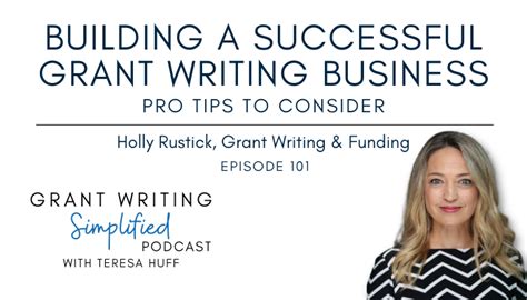 How To Build A Winning Grant Writing Business [episode 101] Grant