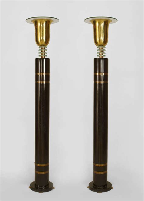 Pair Of French Art Deco Floor Lamps At 1stdibs