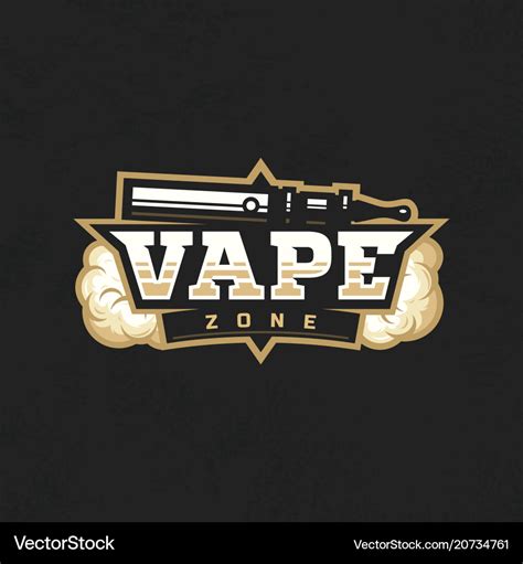 Modern Professional Logo Emblem Vape Zone Vector Image