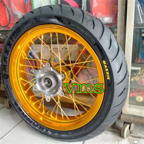 Jual Velg Supermoto Crf Klx D Tracker Paket Ban Maxxis Velg Scarlet