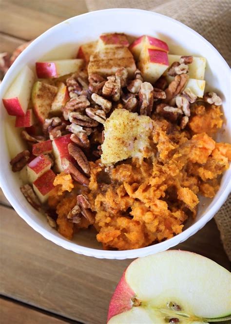 Cinnamon Apple Sweet Potato Breakfast Bowls Paleo Whole Just