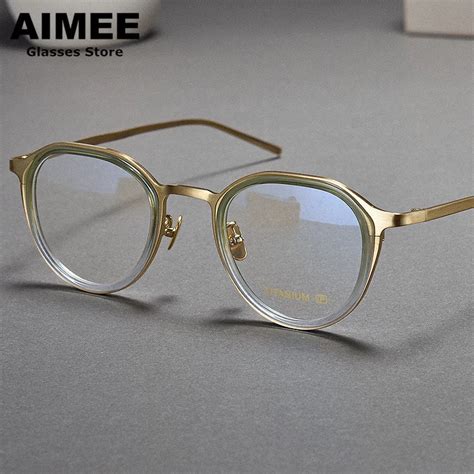 Aimee Gafas Redondas Hechas A Mano Para Hombres Y Mujeres Montura De