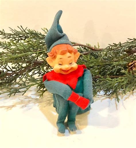 Vintage Christmas Pixie Elf Knee Hugger Mid Century Etsy Knee