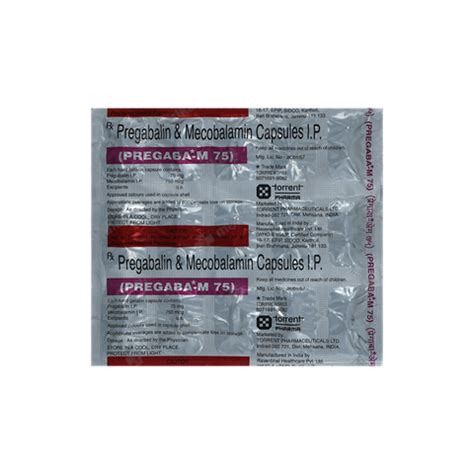 PREGABA M 75MG CAPSULE 15 S Price Composition Generic Alternatives