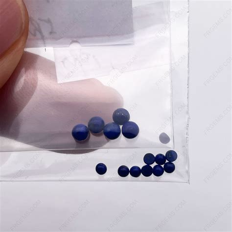 Wholesale Loose Natural Genuine Lapis Lazuli Round Shape Cabochon Mm