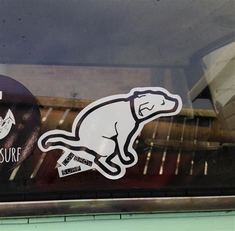 Lowbrow Dog Sticker Lowbrow Surf Shop