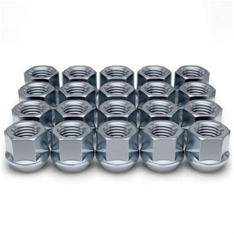 Chrome Plated Open End Bulge Acorn Wheel Lug Nuts M14x1 5 19mm Hex