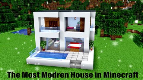 The Most Modren House In Minecraft Cutemundayt Youtube