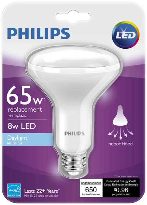 Philips LED Dimmable BR30 Light Bulb 650 Lumen 5000 Kelvin 8 Watt