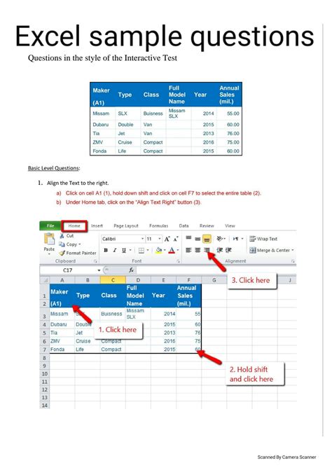 Solution Excel Sample Questions Studypool