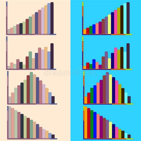 Colorful Charts And Graphs Stock Vector Illustration Of Info