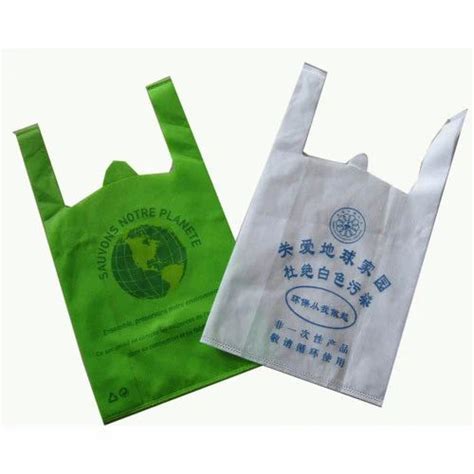 Handle Type W Cut Printed Non Woven Carry Bag For Shopping Capacity