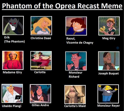 My Phantom Of The Opera Cast by Detective88 on DeviantArt