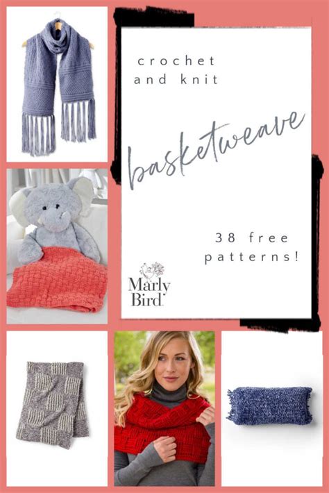 38 FREE Knit And Crochet Basketweave Patterns Marly Bird