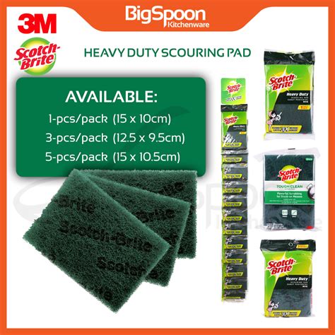 3m Scotch Brite Single Packmultipack Scrubbing Pad Heavy Duty Scouring