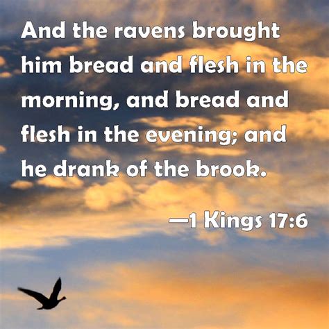 Kings And The Ravens Brought Him Bread And Flesh In The Morning