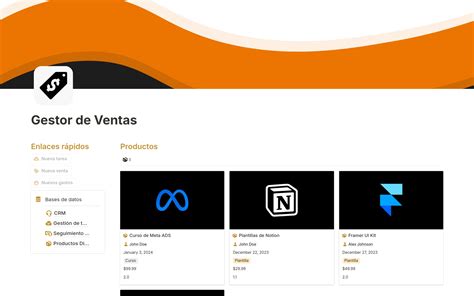 Plantilla Gestor De Ventas De Espa A Notion Marketplace