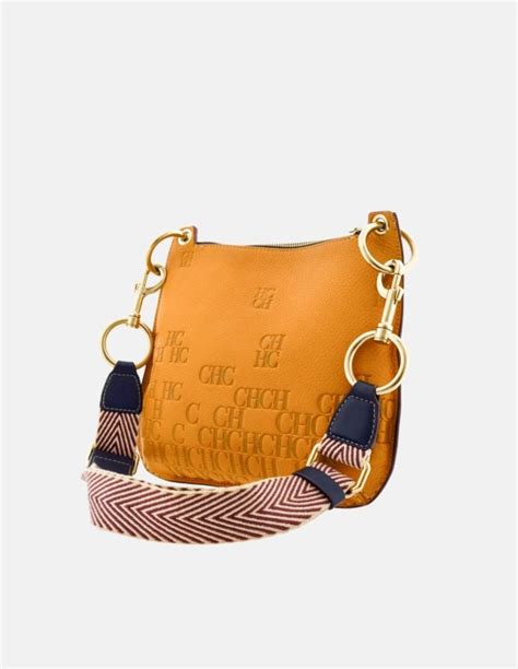 Bolso CH Carolina Herrera Castañuela Amarillo Piel Degradé RE EB