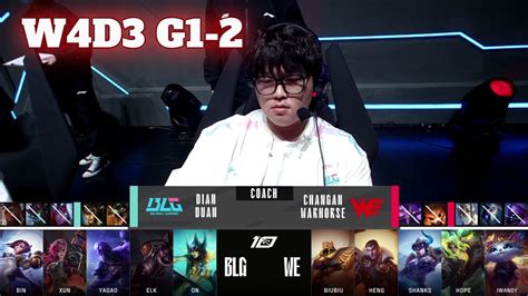 Blg Vs We Game Week Day Lpl Spring Bilibili Gaming Vs