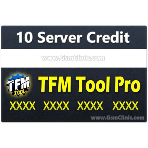 TFM Tool Pro 10 Credit Pack