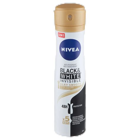 Nivea Black White Invisible Silky Smooth Deo Spray Ml