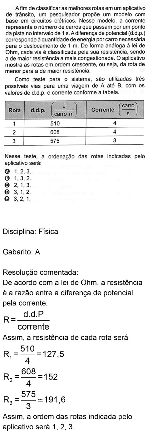 Questão ENEM 128 Rosa ENEM 2022 FTD Resolve