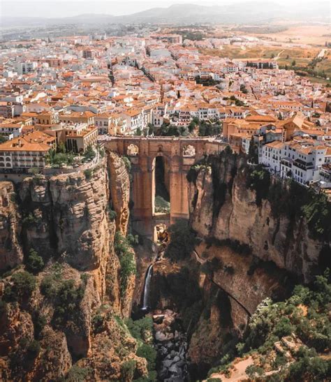 Bridge Over Waterfall | Ronda, Spain : ArchitecturePorn