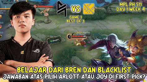 MPL PH Season 11 BREN Vs BLACKLIST INTERNATIONAL Game 1 TIMNAS PH