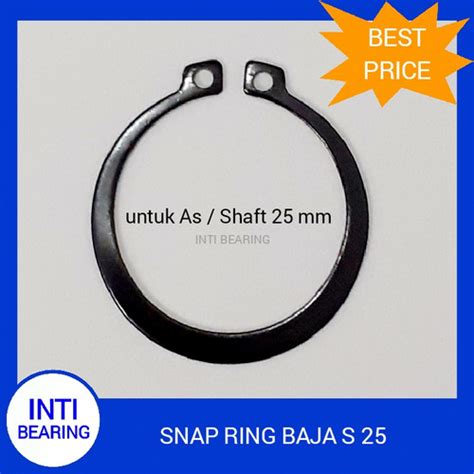 Jual SNAP RING S25 S 25 S 25 AS 25 Mm CIRCLIP KLIP PENGUNCI SNAPRING