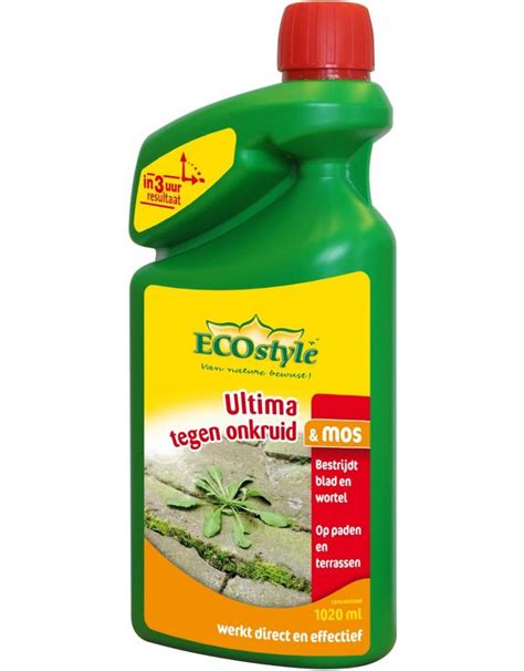 Ecostyle Ultima Tegen Onkruid Mos Ml Concentraat Tuinier