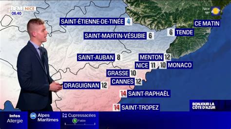 Météo Côte dAzur un ciel voilé dans l après midi 22C attendus à Grasse