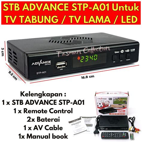 KUALITAS TERJAMIN Advance STB Set Top Box TV Digital Receiver Penerima