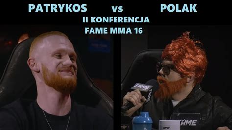 Patrykos Vs Adrian Polak Fame Ii Konferencja Youtube