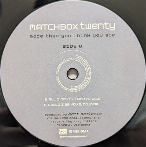 Matchbox Twenty More Than You Think You Are 2 Lp Stereo Vinyl New Album Ebay