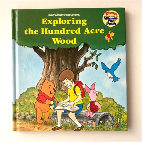 Winnie The Pooh Exploring The Hundred Acre Wood Rare 80s Walt Disney