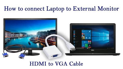 How To Connect External Monitor To Laptop Or Computer By Using Vga