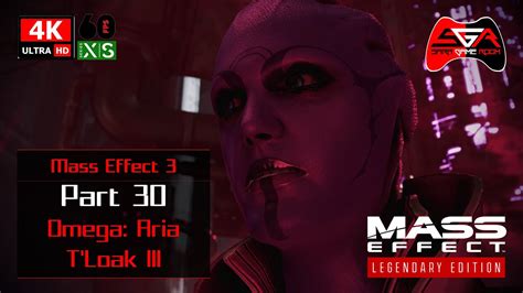 Mass Effect Legendary Edition Me3 Part 30 Omega Aria T Loak Iii [4k Uhd 60fps] Youtube