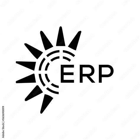 Erp Letter Logo Erp Image On White Background And Black Letter Erp