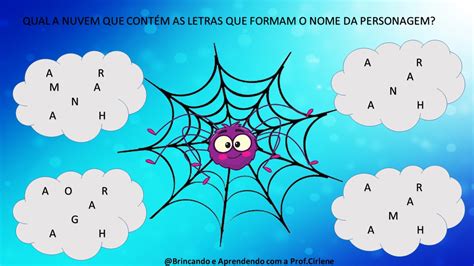 Aprendendo a Prof Cirlene Sequência de atividades A dona aranha