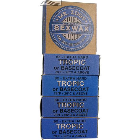 Mr Zogs Sex Wax Original Tropical Blue 5 Pack Wax Surfing