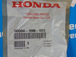 B Bolt Flange X Genuine Honda Parts