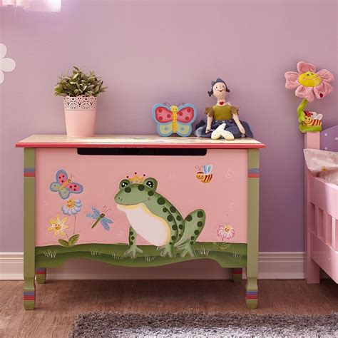 Fantasy Fields Outer Space Themed Kids Wooden Toy Chest Toy Box With