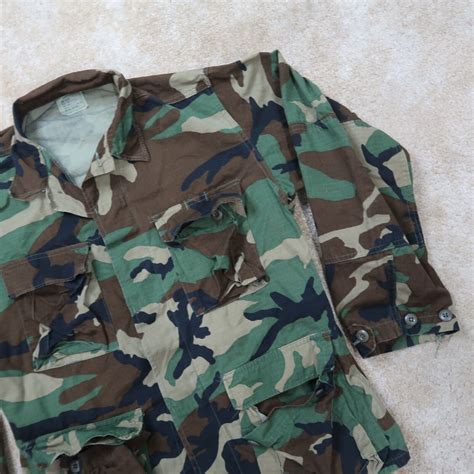 Vintage Hot Weather Combat Coat Woodland Camouflage M Gem