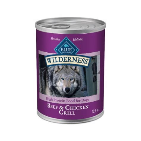 Blue Buffalo Wilderness High-Protein Adult Wet Dog Food Beef & Chicken ...