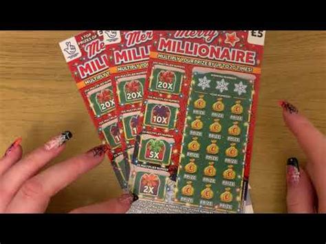 Merry Millionaire Scratch Cards Uk National Lottery Christmas