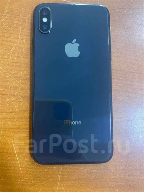 Смартфон Apple iPhone X черный, 64 гб, 5.80", моноблок, 4G LTE, NFC, б ...
