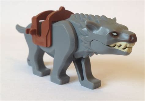 Warg Wolf Animal Minifigure LORD OF THE RINGS HOBBIT Custom Lego Minifigures Building Toys ...